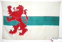 61 Vlag van VERENIGING / INSTELLING (niet benoemd) uit PLAATS (niet benoemd)Datering Onbekend, vermoedelijk jaren 1950