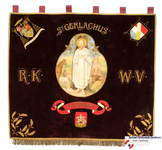 122 Vaandel van St. GERLACHUS R.K.W.V. HOUTHEM uit HOUTHEMDatering Onbekend (zie Bijzonderheden)