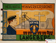 146 Vlag van NED. KATH. MIJNWERKERSBOND uit PLAATS (niet benoemd)Datering Vermoedelijk ca. 1950