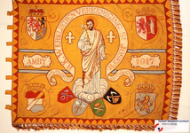 156 Vlag van AMBY R.K. WERKLIEDENVEREENIGING St. JOSEPH uit AMBYDatering Onbekend, vermoedelijk omstreeks 1920