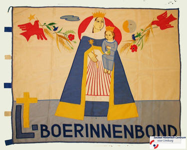 159 Vlag van L. BOERINNENBOND uit LIMBURGDatering Na WO II, ca. jaren 1960