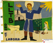 165 Vlag van LLTB ORA ET LABORA uit PLAATS (niet benoemd)Datering Onbekend, vermoedelijk jaren 1960