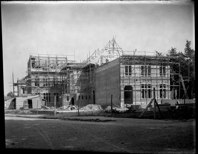143 Ambachtsschool; Sint Maartenslaan/hoek Turennestraat; bouw; dakspant; zolderverdieping, 1911