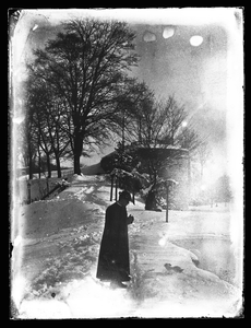 3 Kapelaan Karel H.M.H. Receveur; stadspark; rondeel Haet ende Nijt; sneeuw, 05-02-1901