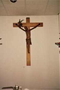 3502 kruisbeeld; palmtak, circa 1982