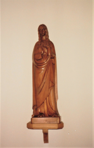 3505 beeld; houtsnijwerk; heilige; doopkapel, circa 1982
