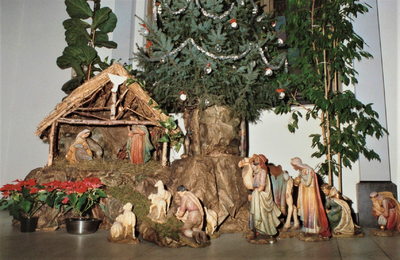 3513 kerststal; kerstboom, 1983