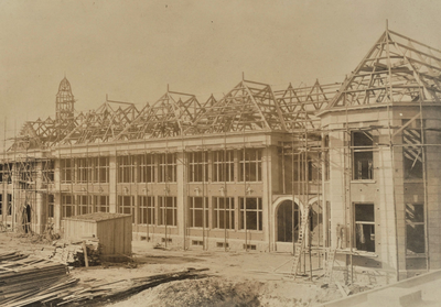 3536 nieuwbouw; Hooghees; in de steigers, 1922