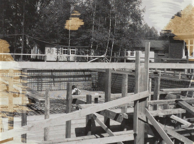 3543 aanbouw; fundering; ketelhuis, 1966