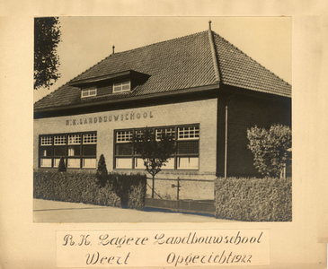 1337 Lagere Landbouwschool Weert, 1929 - 1959