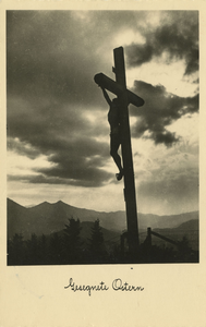 1640 Jezus aan het kruis op de Bürgeralpe in Mariazell, Oostenrijk, 1945-1958