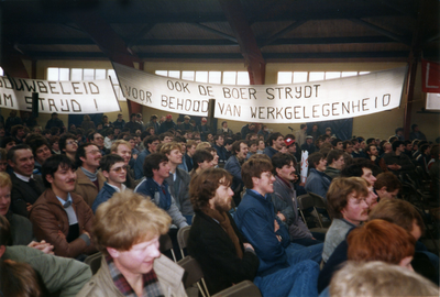2628 Demonstratie tegen het landbouwbeleid van minister Gerrit Braks, 1985-01-29