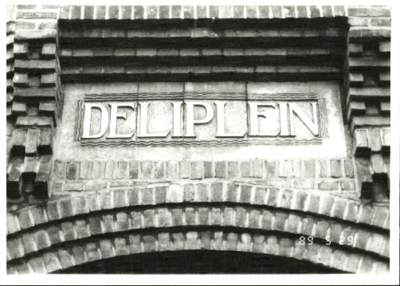  Tegeltableau met naamgeving Deliplein Deliplein, Groningen 100576