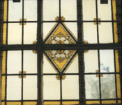  Rijk bewerkt glas-in-lood raam H.W. Mesdagplein 16, Groningen 100590