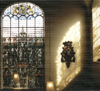  Glas-in-loodraam in Academiegebouw Broerplein 5, Groningen 100627