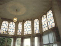  Glas-in-lood bovenlichten in erker Emmaplein 3, Groningen 100636