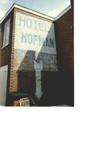  Geschilderde muurreclame 'Hotel Hofman Restaurant' Poelestraat 12, Groningen 100713