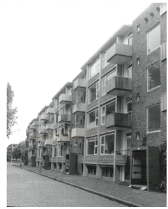 gevel met balkons Westindische Kade, Groningen 104342