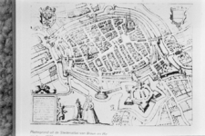  Historische plattegrond Groningen stedenatlas Braun en Hostinger Groningen 104599