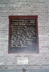  Bord met luidmeesters in toren Der A-kerk Akerkhof 2, Groningen 101741