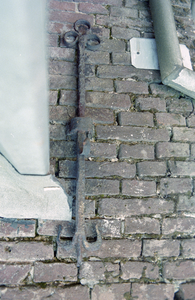  Muurwerk met hergebruikt muuranker Steentilstraat 36, Groningen 103344