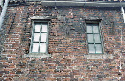  Gevel met muurankers en twee zes-ruits vensters Schoolstraat 3, 5, Groningen 103245