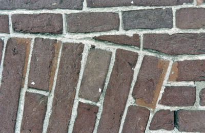  Detail van metselwerk met bijgewerkte voegen Steentilstraat 27, Groningen 103326