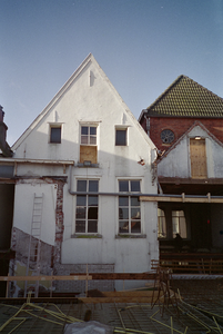  Achtergevel voorhuis na sloop achterliggende bebouwing Oude Boteringestraat 43, Groningen 102902