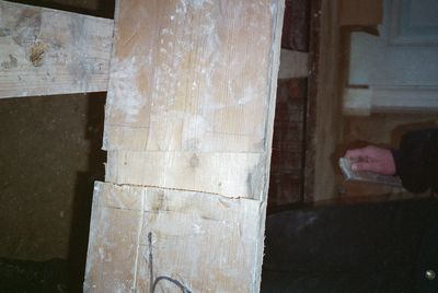  Vloerplank met zwaluwstaart inkeping Guyotplein 3, Groningen 102192
