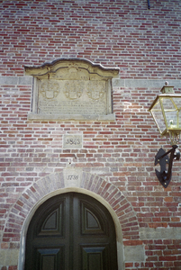  Stichtingssteen op toren van Stefanuskerk, N.H. kerk Noorddijk Noorddijkerweg 16, Noorddijk, Groningen 103727