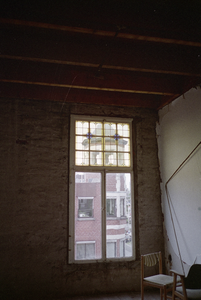  T-venster met glas-in-lood bovenlicht Eendrachtskade 15a, Groningen 100945