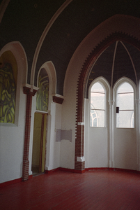  Gemetselde boogconstructie van kapel van vm klooster Akerkhof 22, Groningen 100623