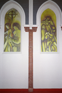  Wandschildering in kapel van vm klooster Akerkhof 22, Groningen 100623