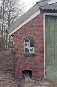  Detail van gevel met gietijzeren raampje Peizerweg 158, Groningen 101441