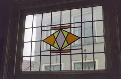  Glas-in-lood bovenlicht Grote Kromme Elleboog 24 a, Groningen 150862