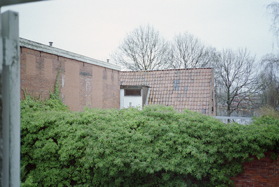  Achtergevel nr. 7-9 met dichtgezette openingen en dakvlak nr. 11 Jodenkamp 7, 9, 11, Groningen