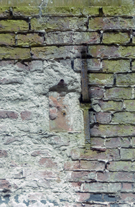  Muurwerk met muuranker en plavuis Grote Gang 88/11, 88/12, Groningen 103285