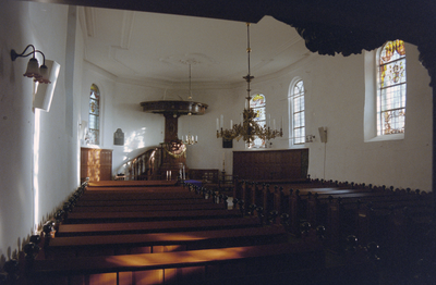  Overzicht van kerkruimte na restauratie Noorddijkerweg 16, Noorddijk, Groningen 103727
