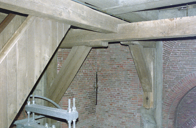  Eikenhouten draagconstructie in Martinikerk Martinikerkhof 1, Groningen 102537