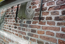  Metselwerk en natuurstenen onderdelen, muurankers Damsterdiep 42, Groningen 101911