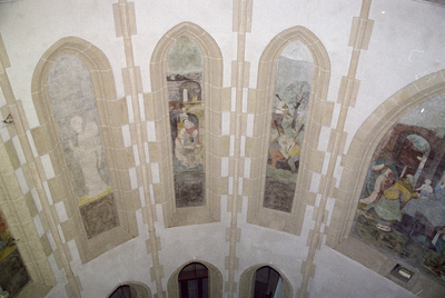  Gotische blindnissen met schilderingen in Martinikerk Martinikerkhof 3, Groningen 102538