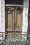  Rijkversierde dubbele voordeur met hek bordes Hereweg 5, Groningen 101067