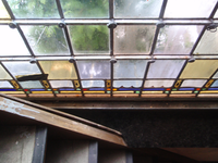  Helperkerk glas-in-lood detail bij trap Coendersweg 58 100891