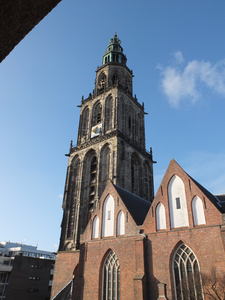  zicht op Martinitoren vanaf Sint Jansstraat Martinikerkhof 1 102537