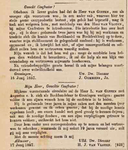  artikel 1857, de Heer van Giffen, boekhandelaar te Groningen Brugstraat 15 101849