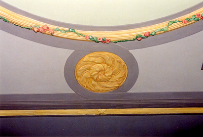  detail plafond na restauratie Vismarkt 56, Groningen 103472