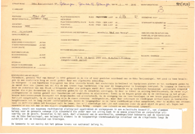  stamkaart bouwhistorische dossiers Ubbo Emmiussingel 57, Groningen 100758