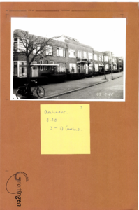  stamkaart bouwhistorische dossiers Adelheidstraat 8, 10, 12, 14, 16, 18, Groningen 100823