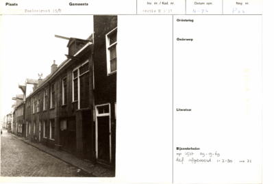  stamkaart bouwhistorische dossiers Poelestraat 35, 37, Groningen 103099, 103100