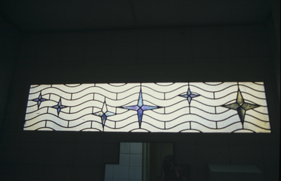  Glas-in-lood ramen met sterren Dirk Huizingastraat 24, Gorechtkade 2, 4, 6, 8, 10, Groningen 194391